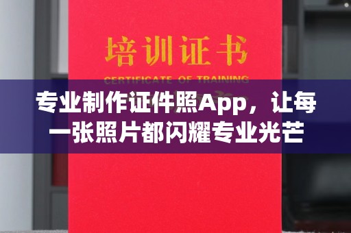 临清专业制作证件照App，让每一张照片都闪耀专业光芒