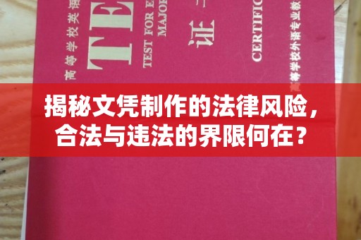 临清揭秘文凭制作的法律风险，合法与违法的界限何在？