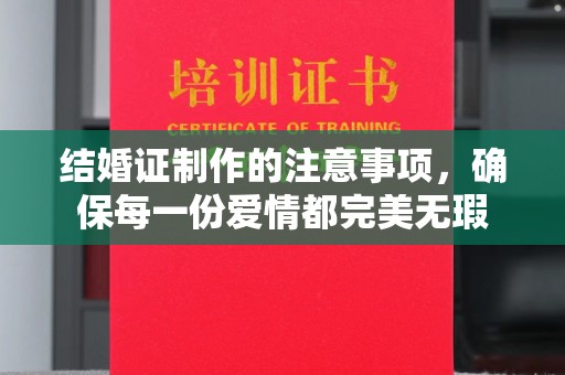 临清结婚证制作的注意事项，确保每一份爱情都完美无瑕