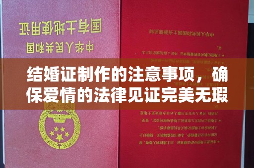 临清结婚证制作的注意事项，确保爱情的法律见证完美无瑕